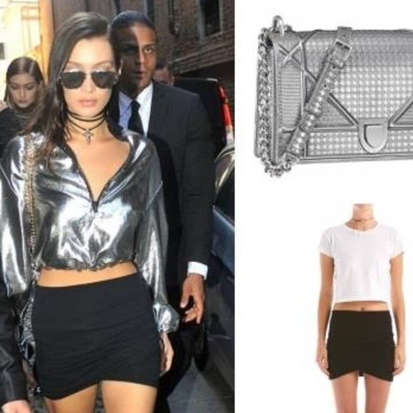 ARE YOU AM I Dresses & Skirts - AYAI Are You Am I Black Mini Skirt Faux Wrap Ruched Scrunch Size Small